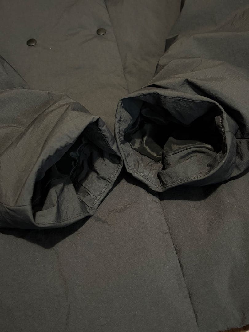 ステッチレス ノーカラー ダウンコート -撥水-