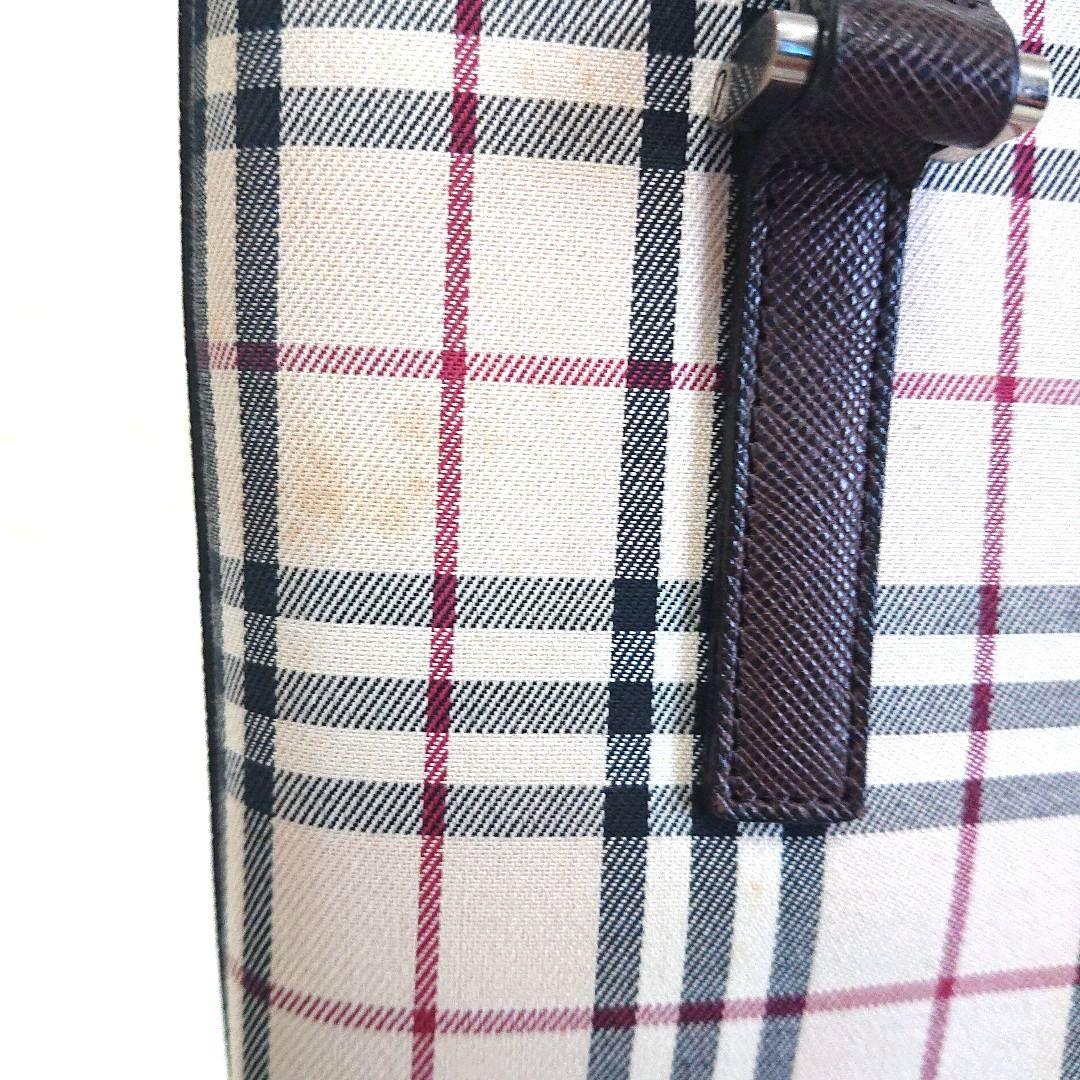 BURBERRYノバチェック柄バケツ型トートバッグ 中型 ベージュ - メルカリ