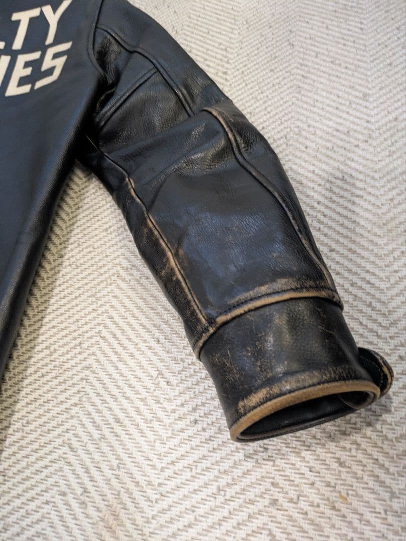 玉*置様 極小ロット ウルフズヘッド ワコマリア ライダース S ボア付き