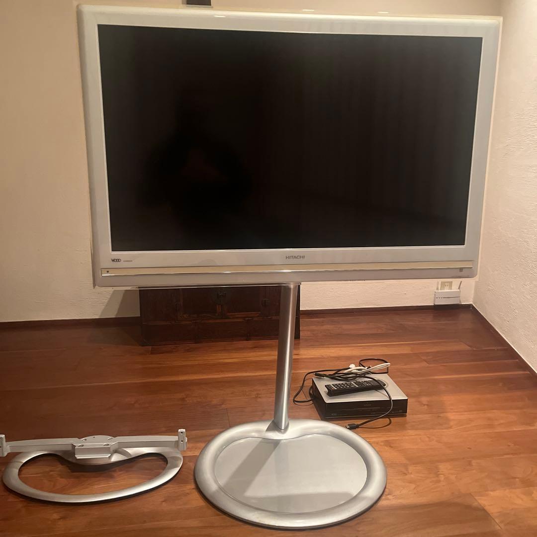 Hi様、専用。日立TV UT42 HDD２５０GB内蔵,スタンド,壁掛けユニット 壁寄せTVスタンド(トエルN ハイタイプ WH) | ニトリネット【公式