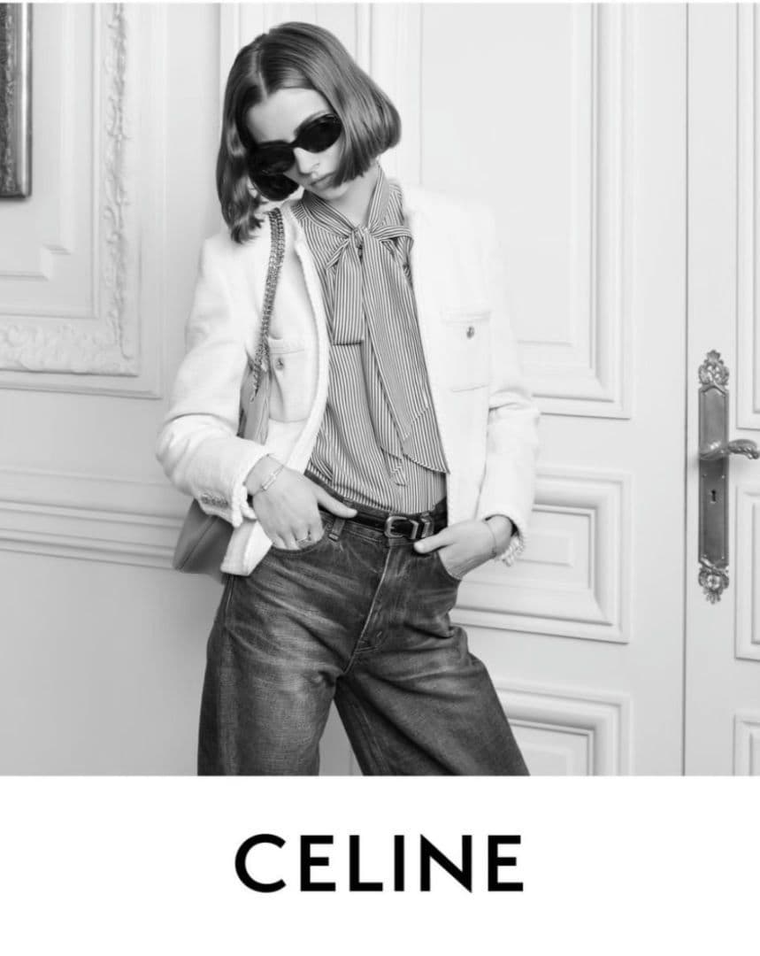 CELINE エディスリマン 34 ボウタイ リボンブラウス シャツ - メルカリ