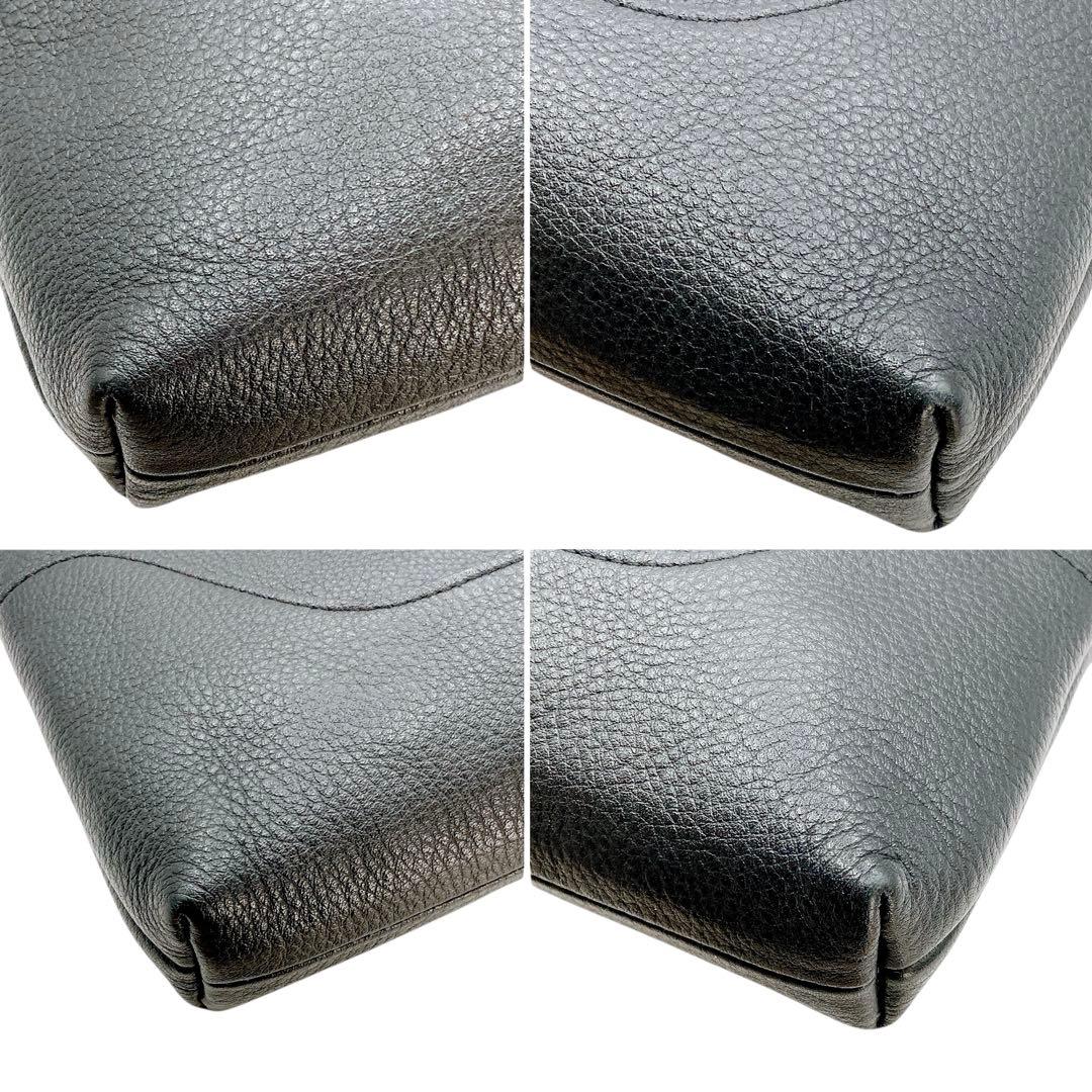 極美品✨ペッレモルビダ ワンハンドルバッグ ブラック シュリンク