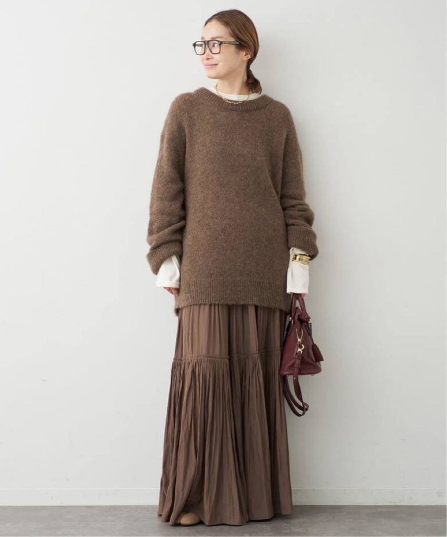 Deuxieme Classe*Gather Maxi スカートブラウンD - メルカリ