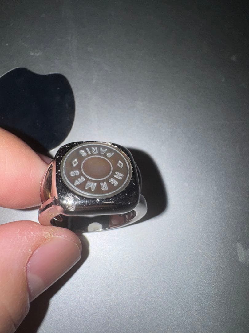 HERMES エルメス リングコロゾ セリエ 刻印 #58 18号 常田