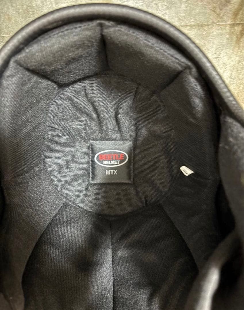 ジェットヘル 小帽体 目深く被れる ビンテージ風 エイジング Lサイズ