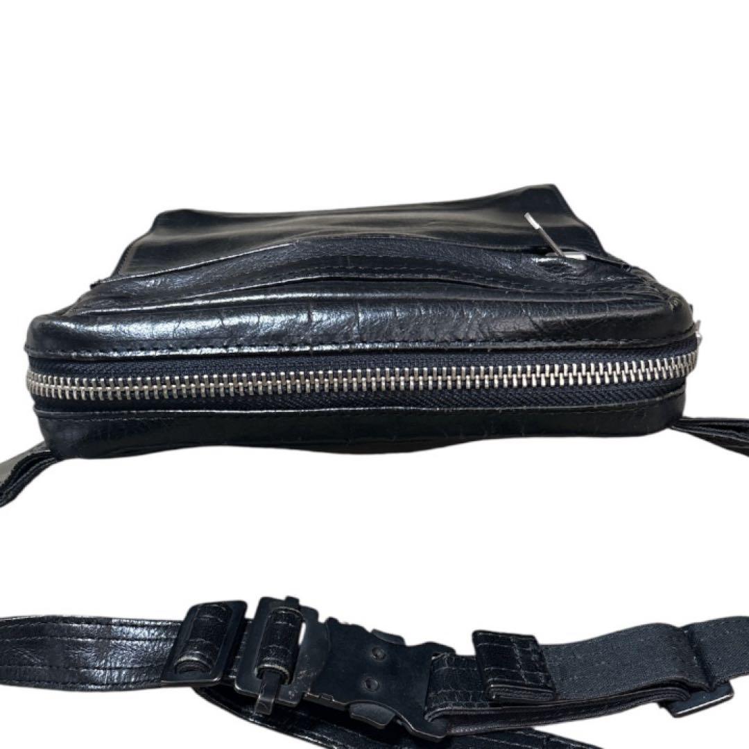 美品✨️PORTER オールレザーウエストバッグボディバッグスクエア廃盤