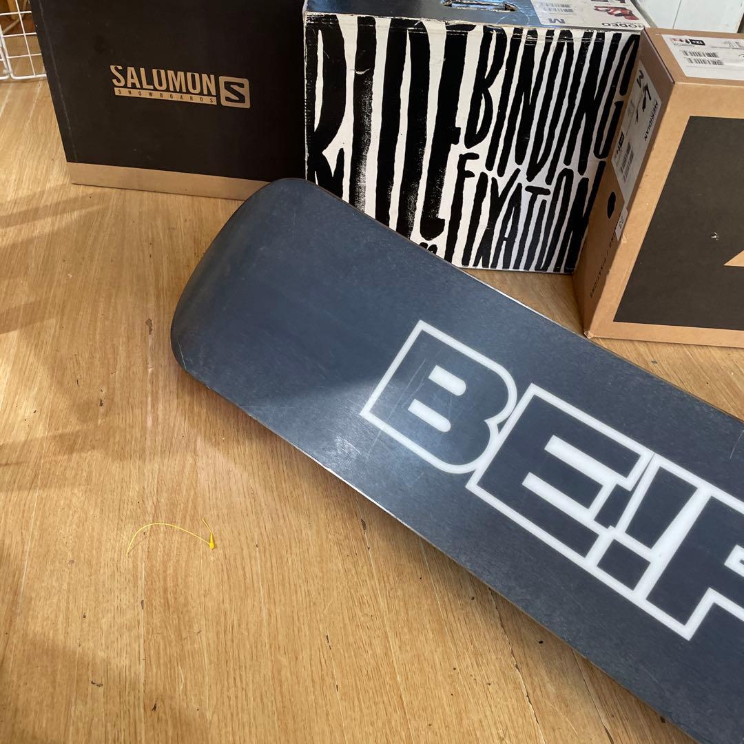 BEPOP×ZUMAキッズスノーボードセット 未使用バイン付3点セット 128㎝