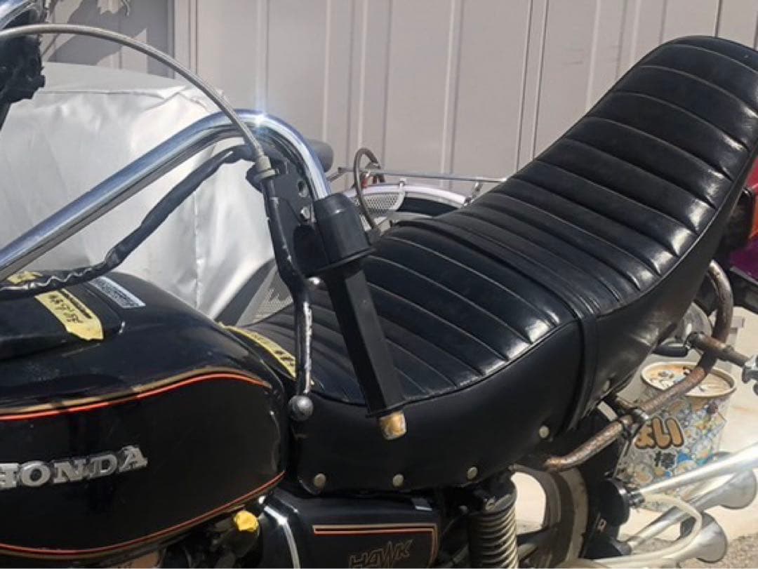 CB400T/250T ホークII バブ チョビ三段シート TYSレーシング当時