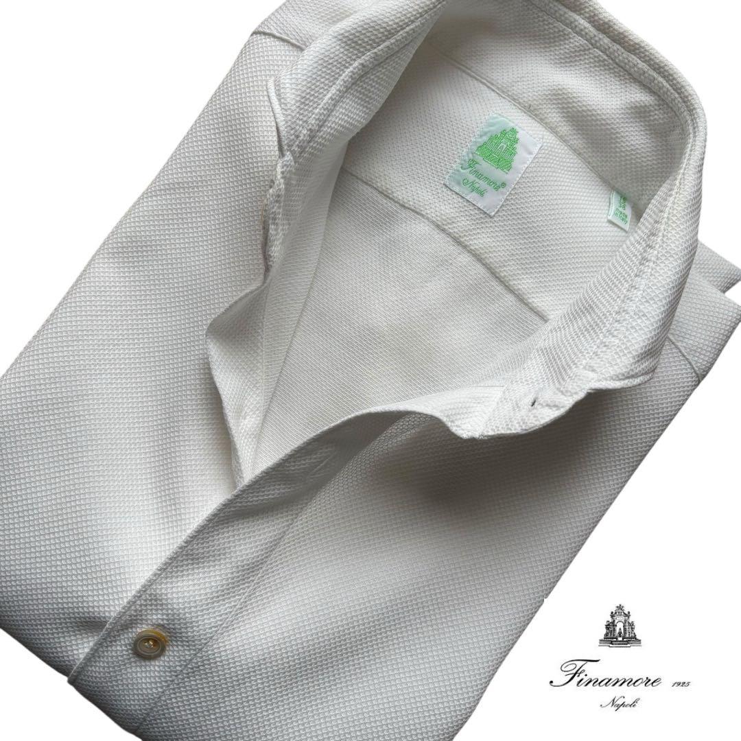 Finamore/セルジオ/マイクロワッフル/コットンシャツ - メルカリ