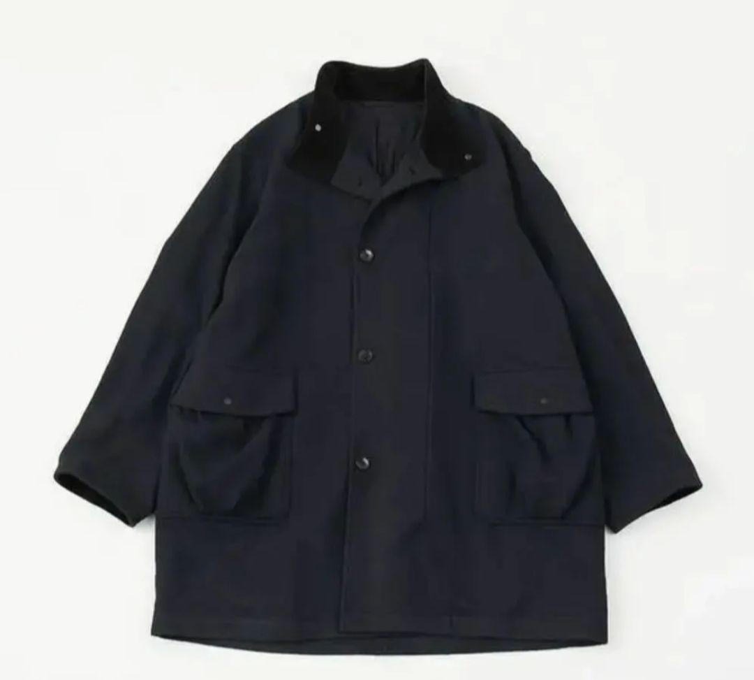 kaptain sunshine タッサーシルクツイードコート 38 ネイビー - メルカリ