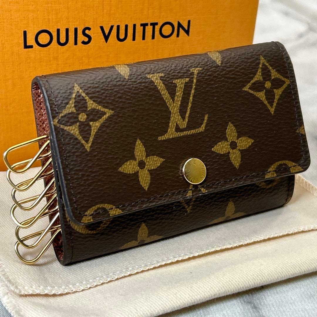 美品◇ ルイヴィトン モノグラム ミュルティクレ6 ブラウン キーケース