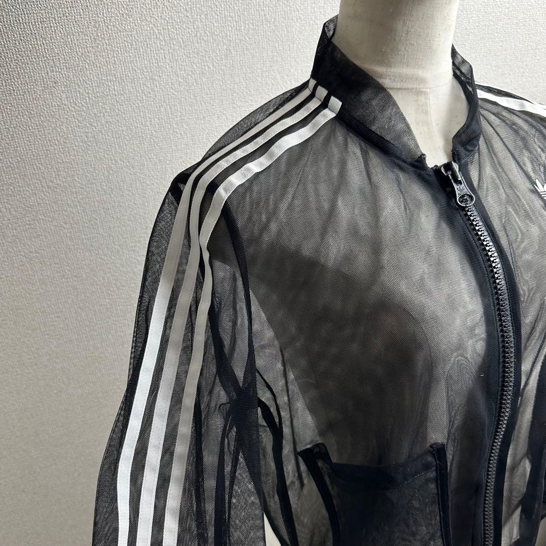美品 アディダス オリジナルス メッシュトラックトップ ブラック 水原