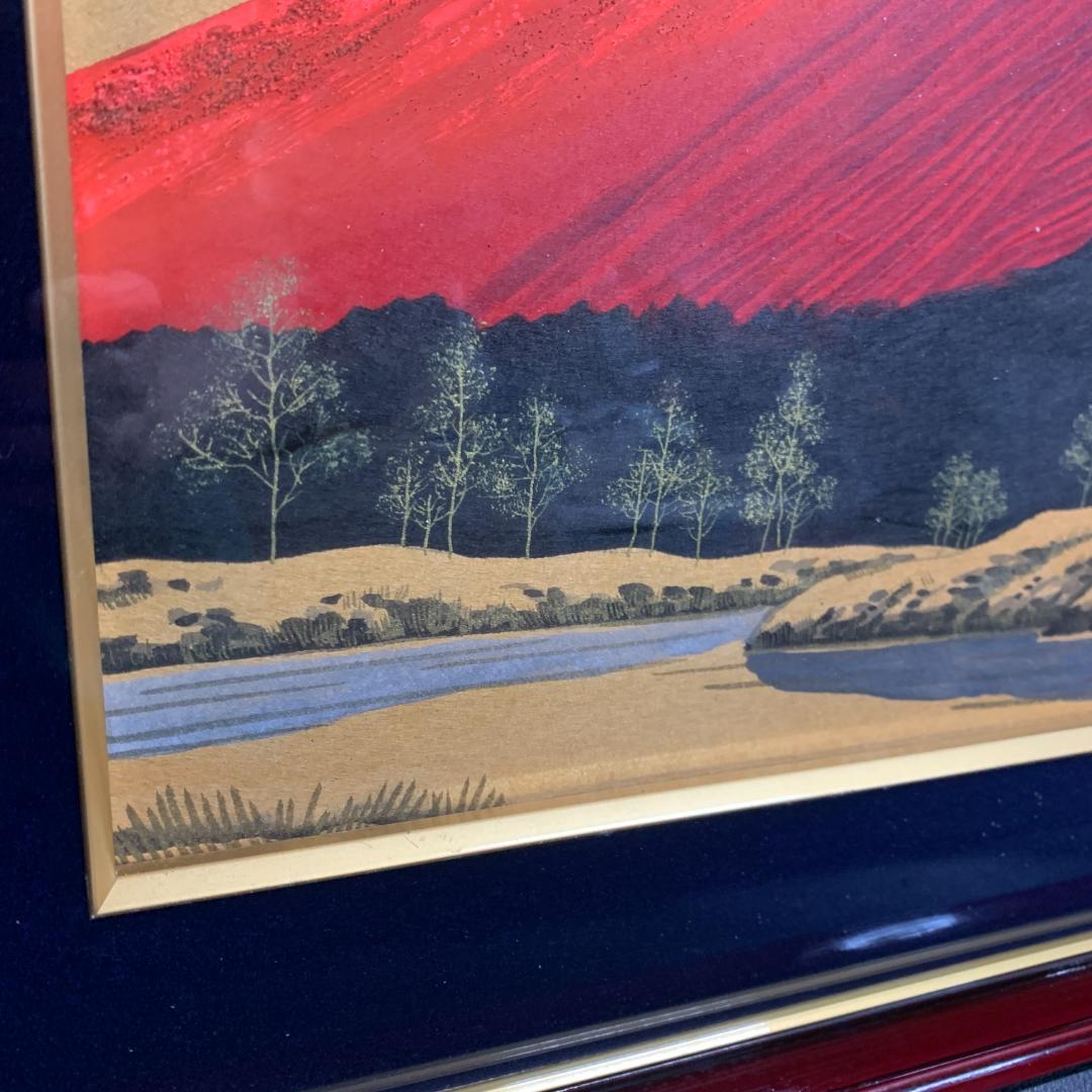 日垣明貫作 赤富士 絵画 肉筆 | Shop at Mercari from Japan! | Buyee