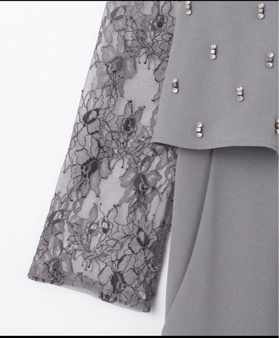 美品☆diagram ダイアグラム 刺繍ワイドサロペット 結婚式 M ドレス