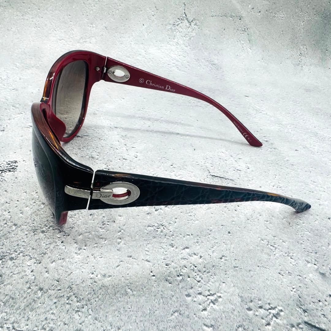 Christian Diorディオール べっ甲サングラス レッド ケース付き - メルカリ