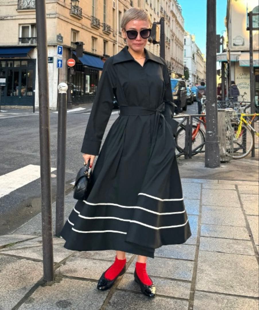 新品未使用　完売品　JENNE 配色フレンチスタイルトレンチコート　ブラック 配色フレンチスタイルコート｜JENNE(ジェンヌ)公式通販：パリジェンヌ