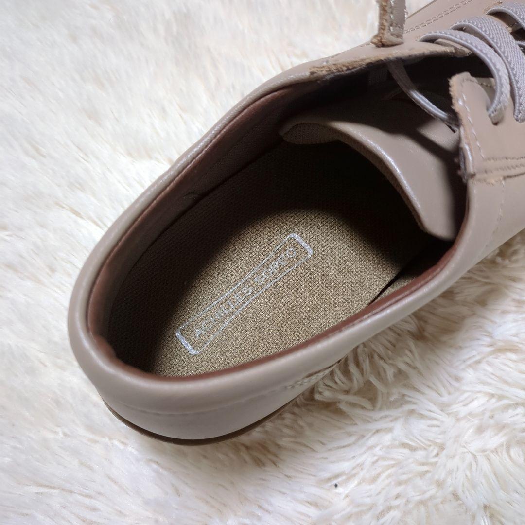 新品未使用！アキレスソルボ　レザーコンフォートシューズ　24.0cm　グレージュ