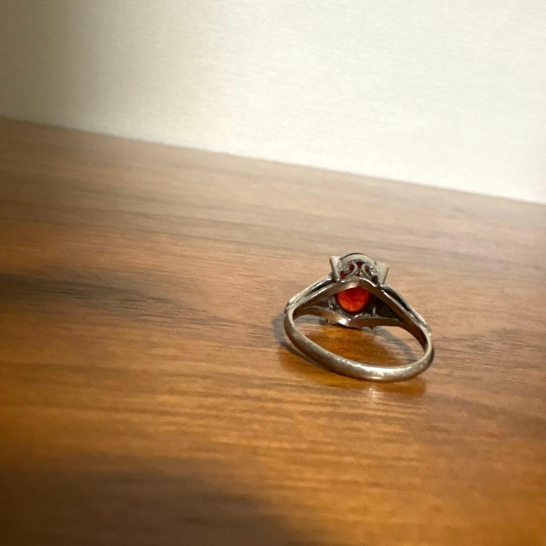 Fire Opal K14WG ファイアオパールVintageビンテージリング - メルカリ