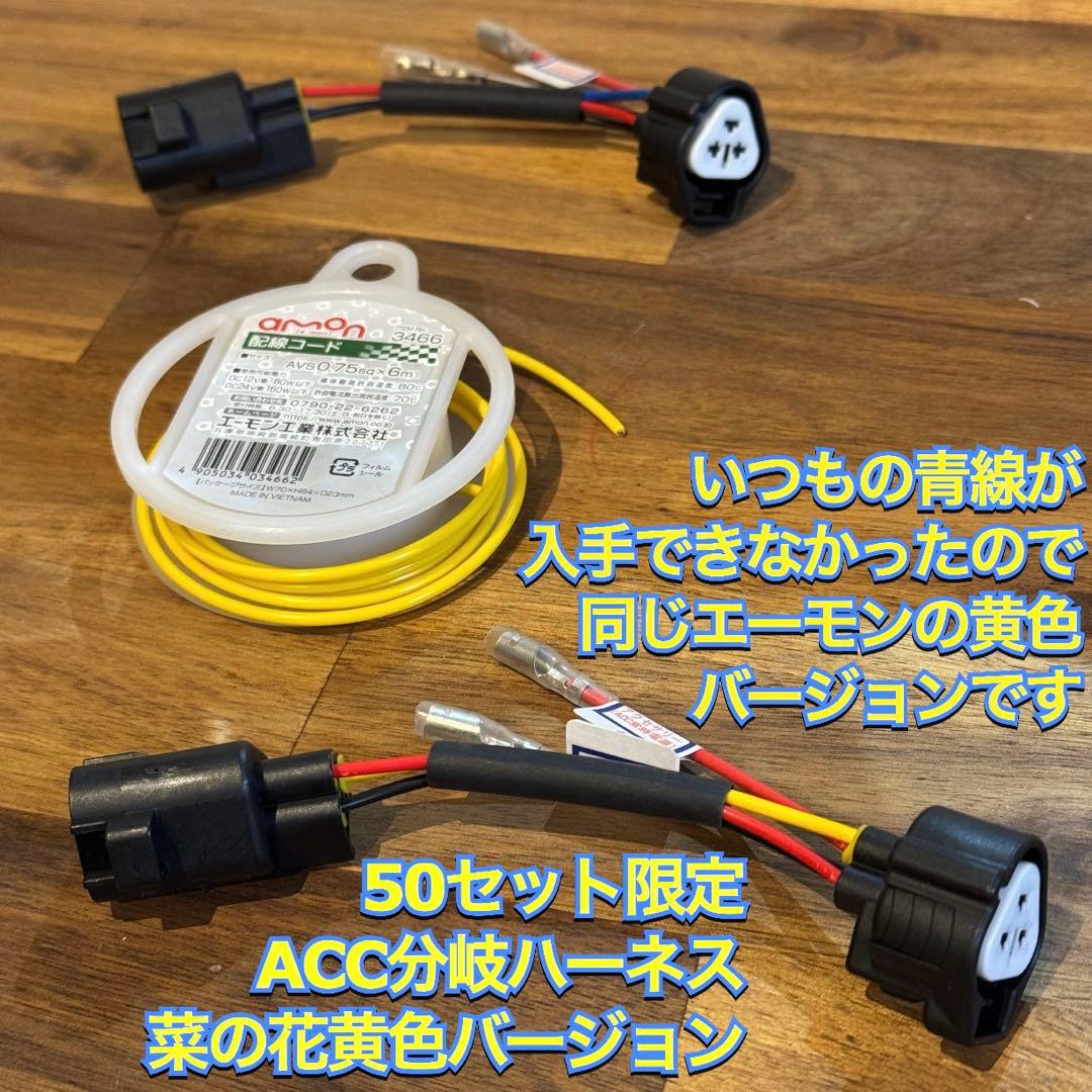 デリカ D5 【下グリル】 グリルマーカー と ACC電源分岐ハーネス