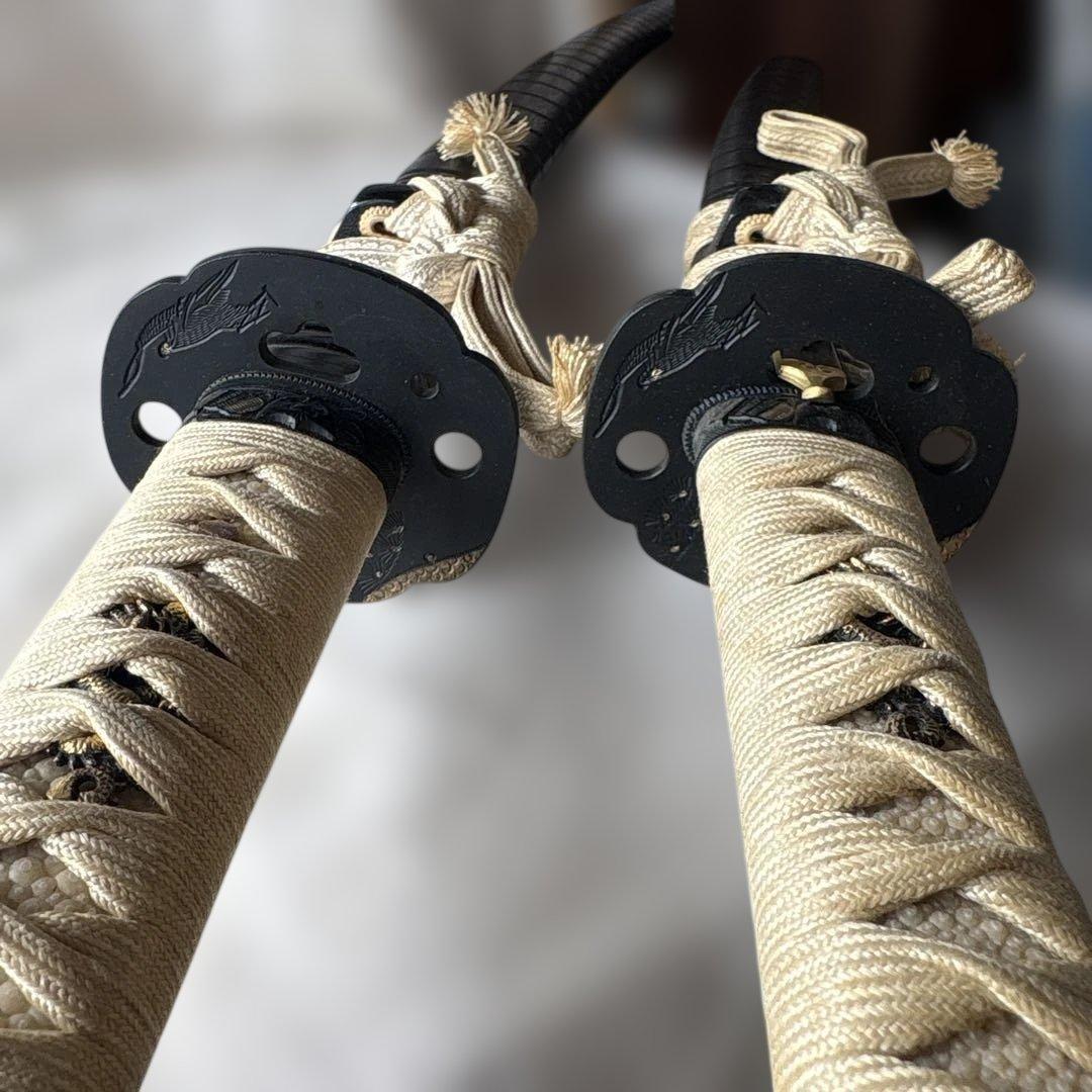 模造刀 居合刀、脇差2本 五郎入道正宗作 美濃 日本アンティック