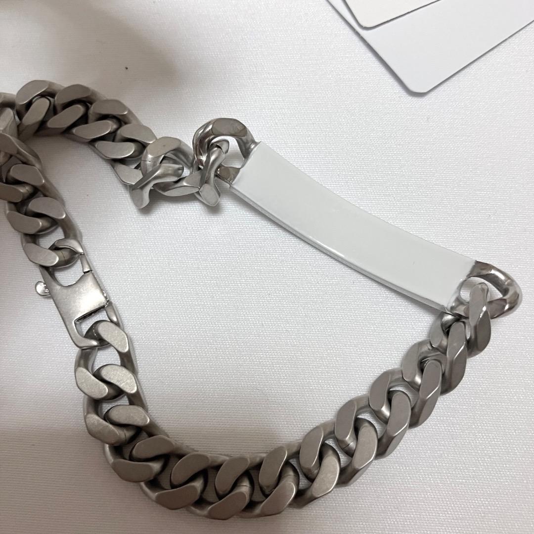 新品 6 24aw マルジェラ MM6 アノニマスロゴブレスレット 17196 - メルカリ