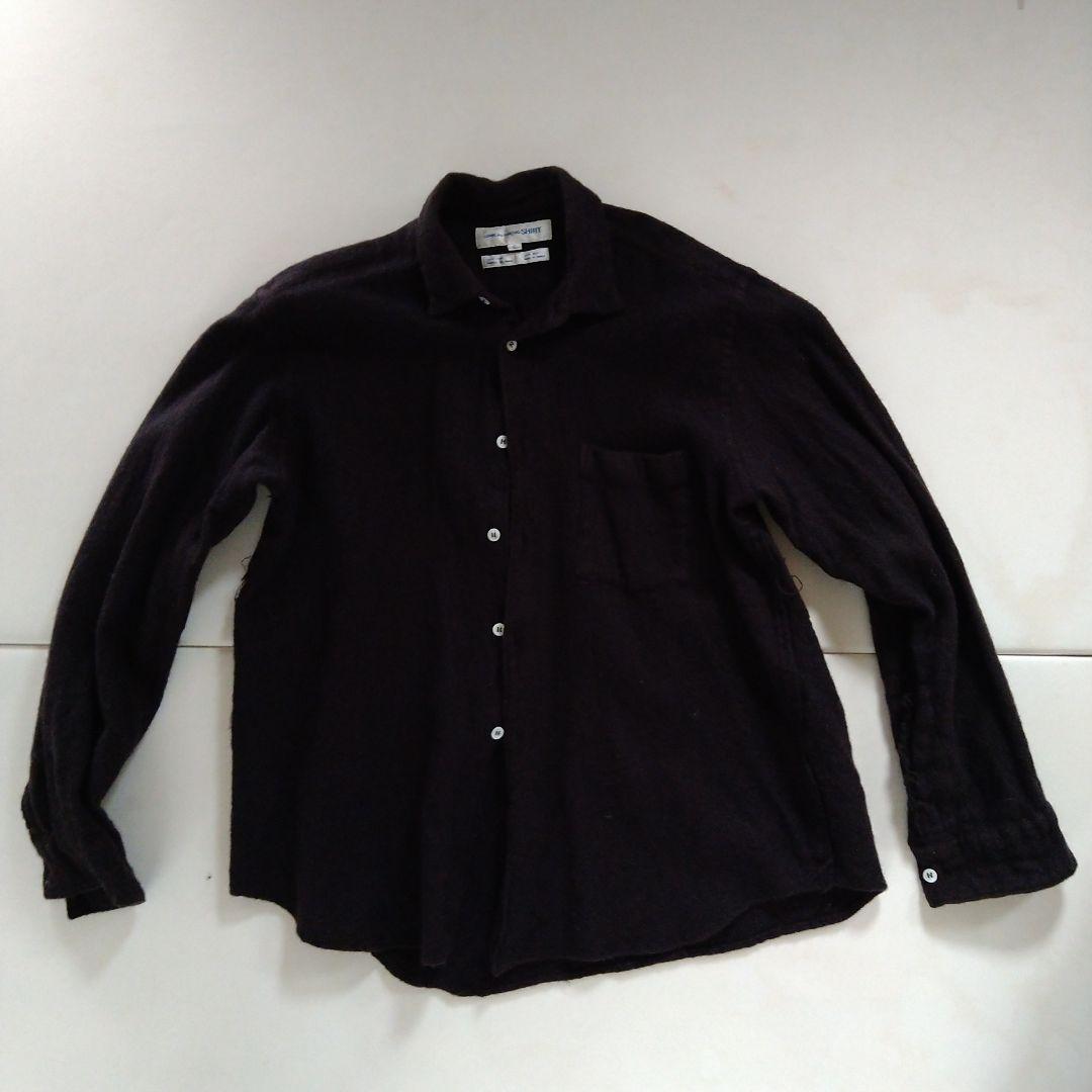 COMME des GARÇONS SHIRT ネイビーシャツ S COMME des GARCONS SHIRT(コムデギャルソンシャツ) カットオフ加工