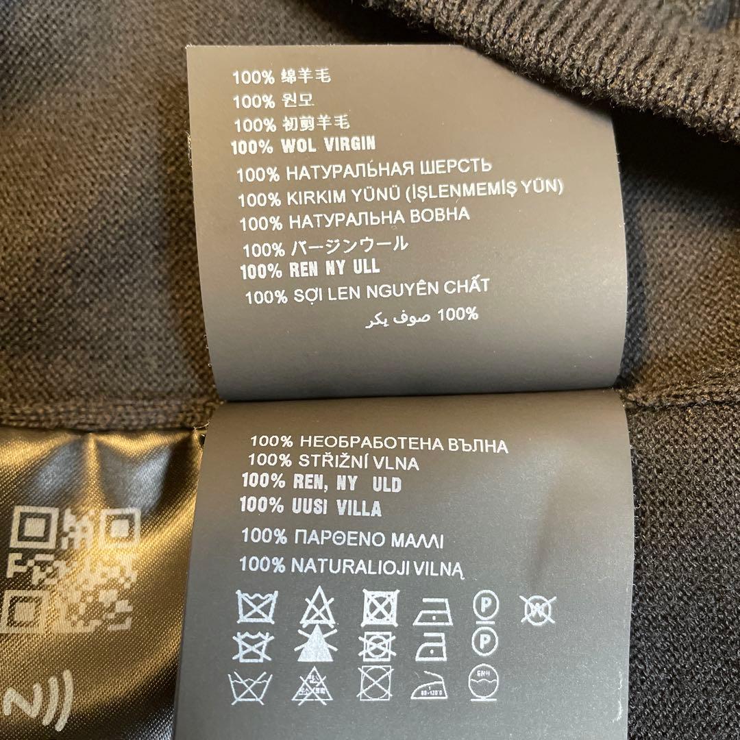 超得‼️PRADA☆プラダ☆ジップニット☆48☆黒☆ウールカーディガン