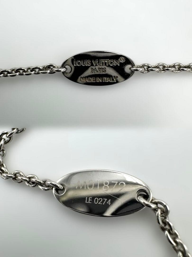 美品】ルイヴィトン ネックレス・GO-14 M01872 シルバー ツイスト