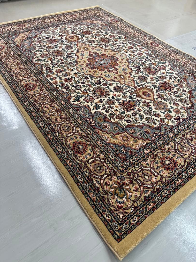 ベルギー製の機械織りカーペット ベルギー製王朝柄ウィルトン織カーペット 4.5畳用 240×240cm