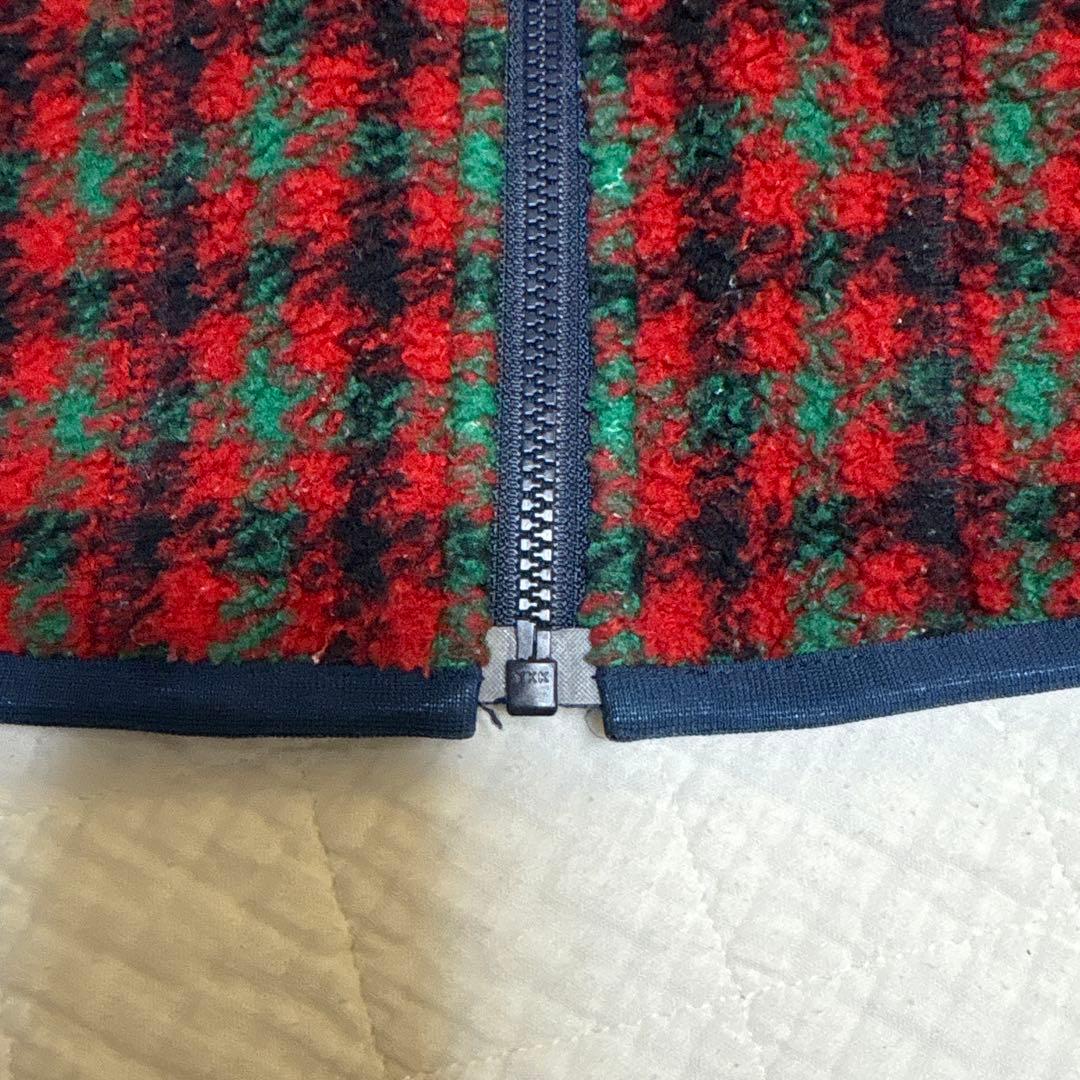 ファミリア familiar リバーシブル アウター 赤チェック 90cm - メルカリ