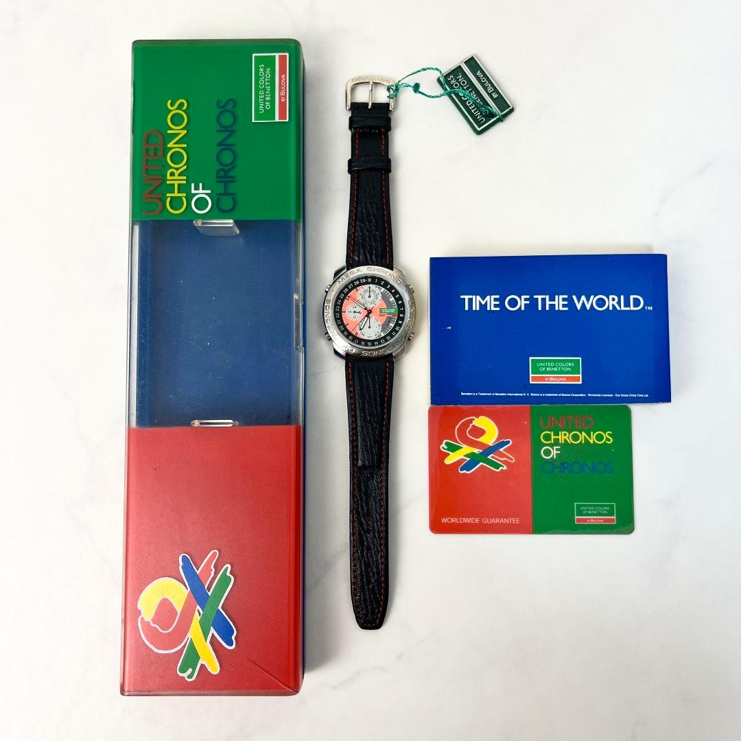 稼働】 BENETTON BULOVA BN101 クロノグラフ 腕時計 - メルカリ