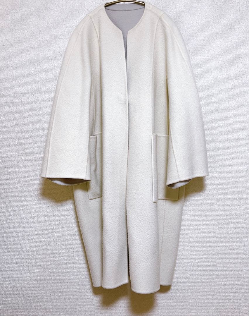 Drawer ドゥロワー ウールカシミヤ リバーシブル コート 38 - メルカリ