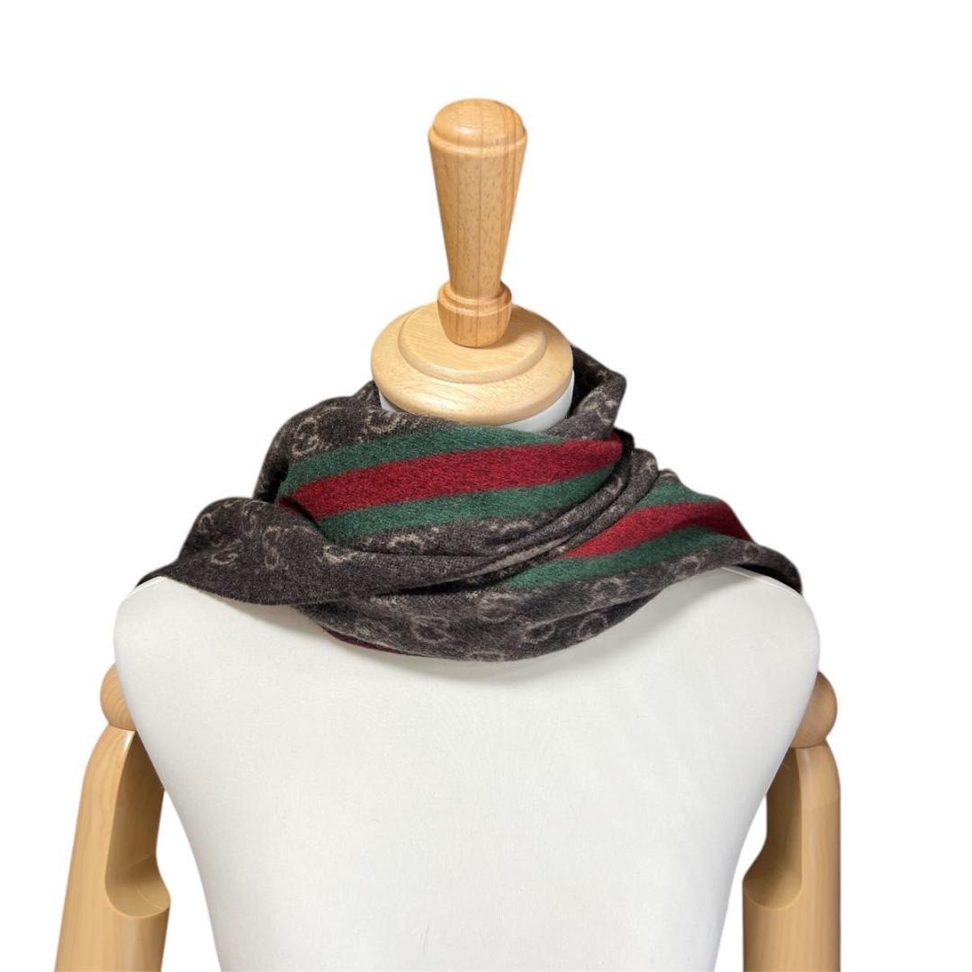 専用】GUCCI グッチ カシミヤ100% GG柄マフラー 極美品タグ付き - メルカリ