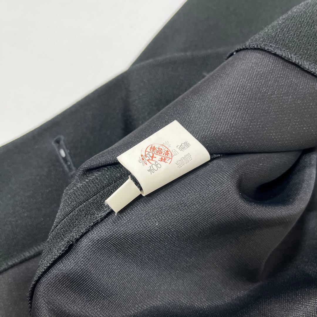 《Ms.REIKO》レディースジャケット　ブラック　襟フリル風　9号