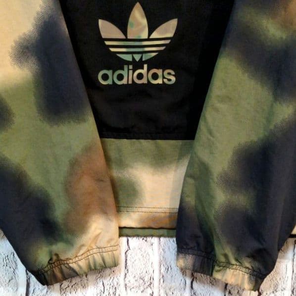 アディダス ナイロンジャケット ハーフジップ アノラックパーカー