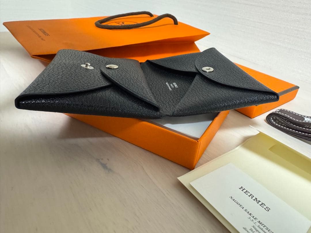 HERMES カルヴィデュオ Calvi Duo シェーブル 黒 B刻印 - メルカリ