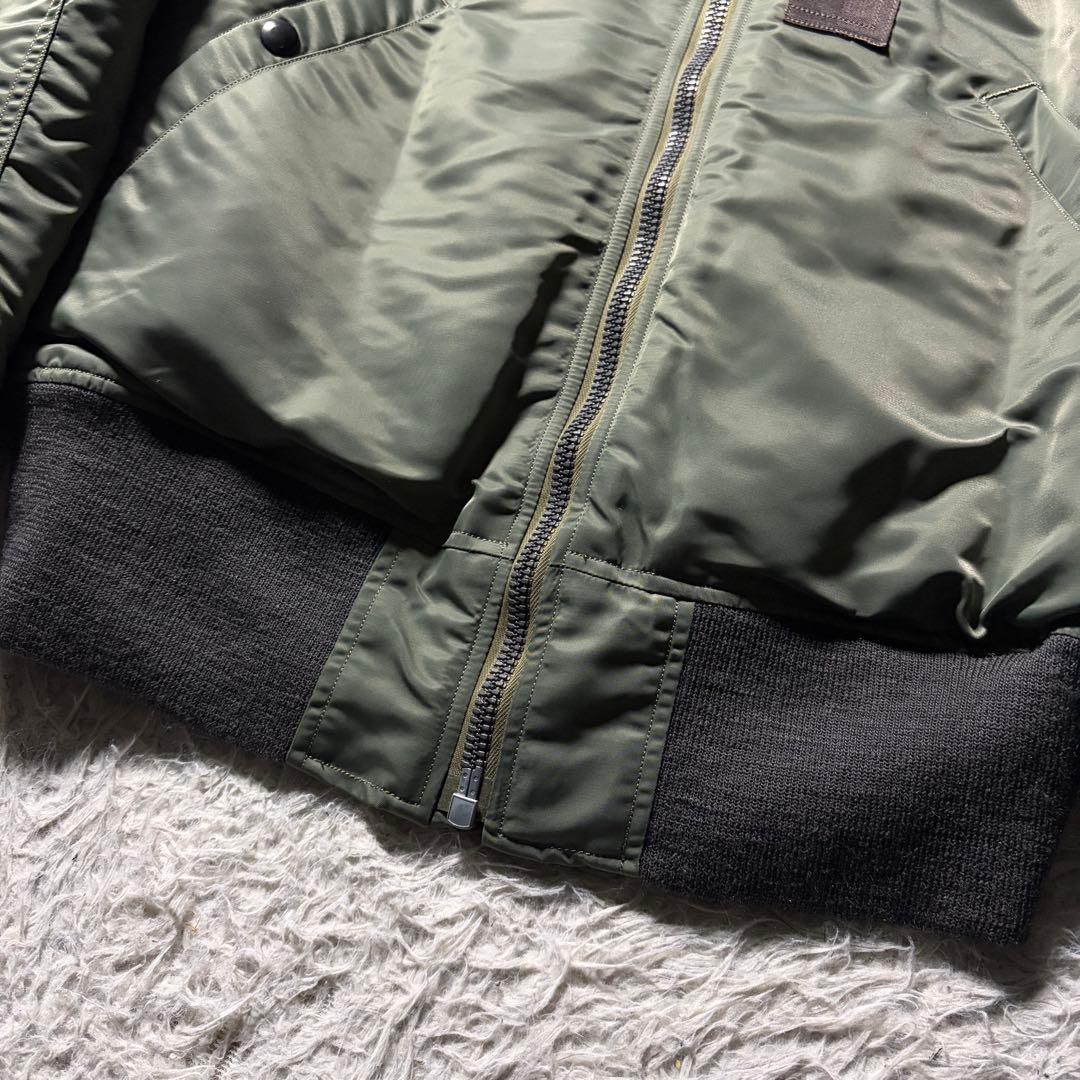 雰囲気抜群□バズリクソンズ フライトジャケット B-15D セージグリーン