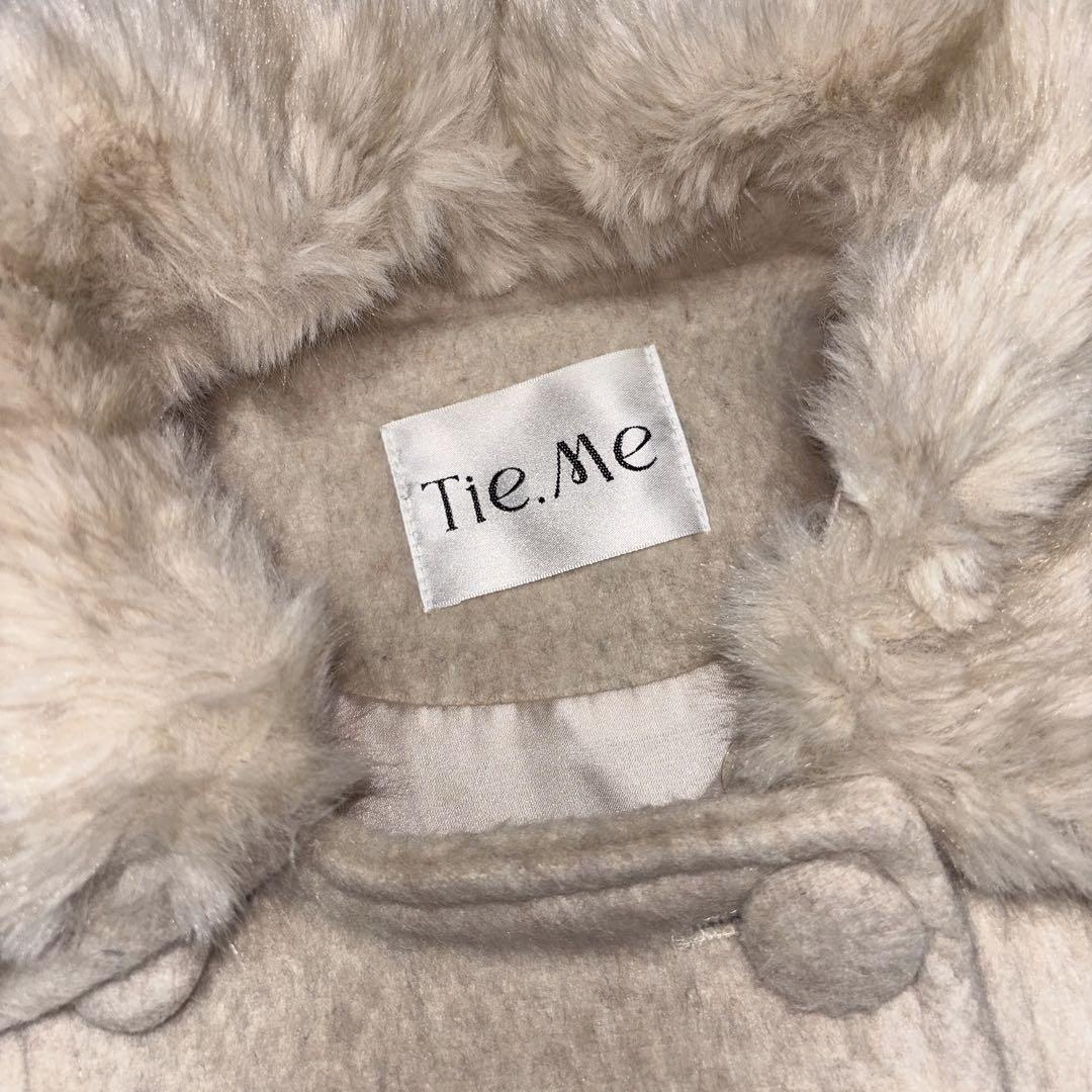 Tie.Me grace fur collar wool coat ベージュ - メルカリ