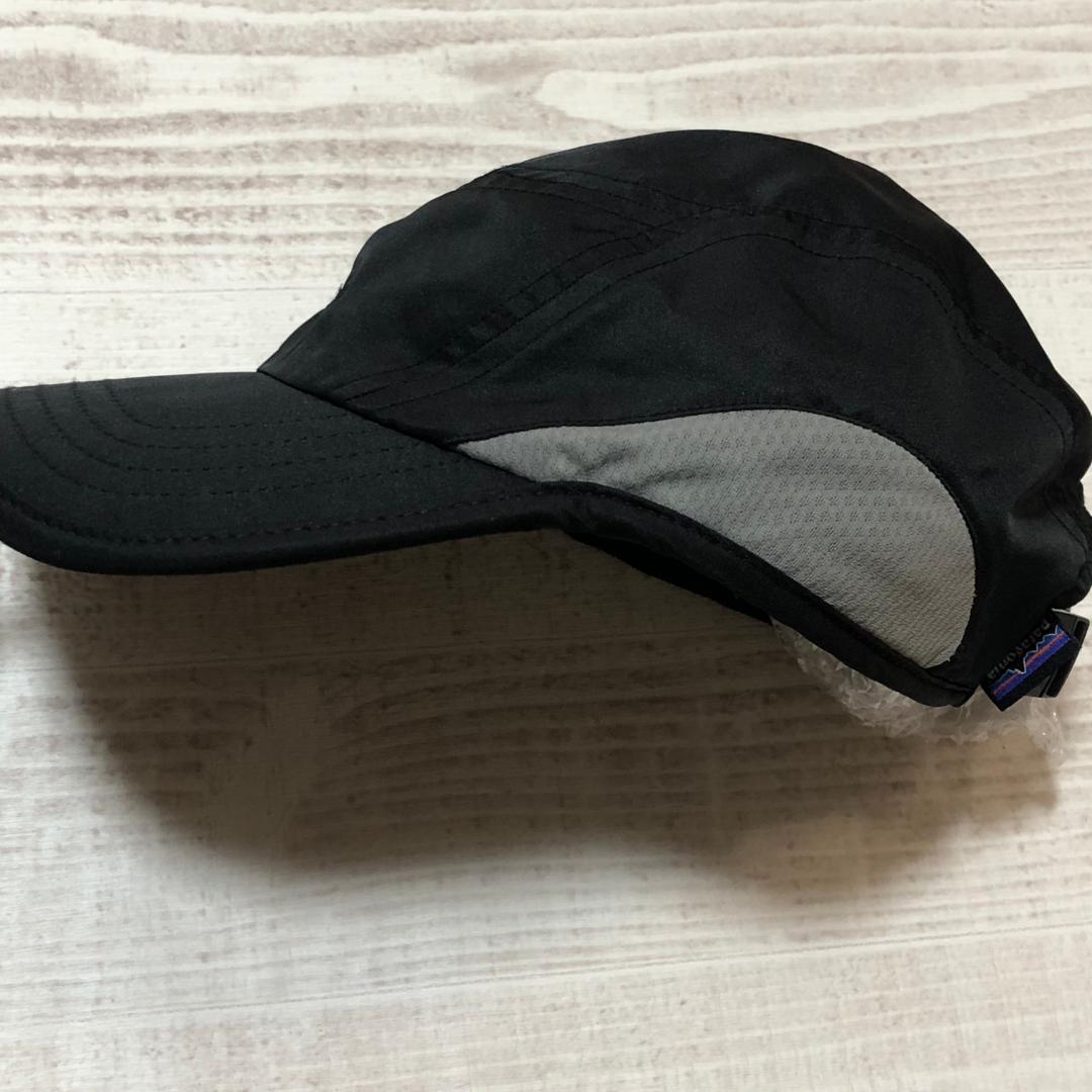 夏のランに最適‼️ パタゴニア ベロシティ・キャップ レアなブラック Patagonia パタゴニア P-6 ラベル・トラッド・キャップ BLK