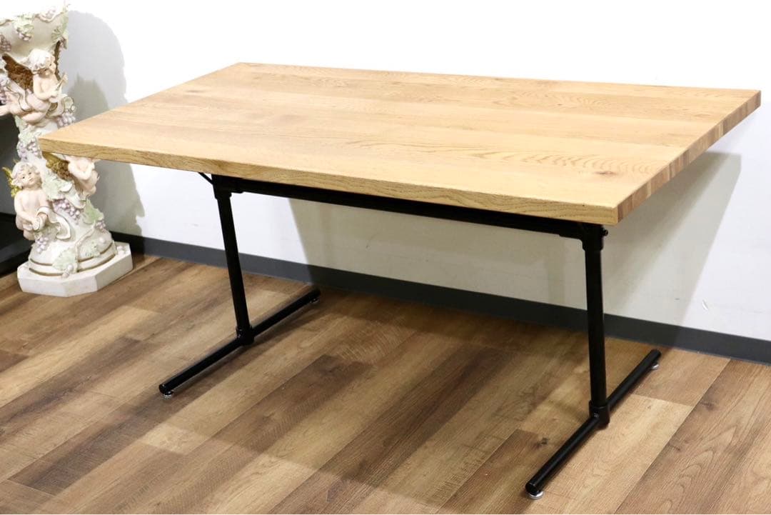 ブルー 値下げ 昇降式テーブル 幅120 ガス圧 キャスターCR