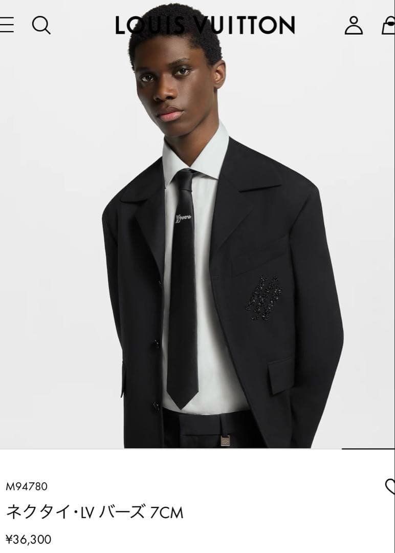 ルイ ヴィトン ネクタイ・LV バーズ 7CM 新品 未使用 - メルカリ