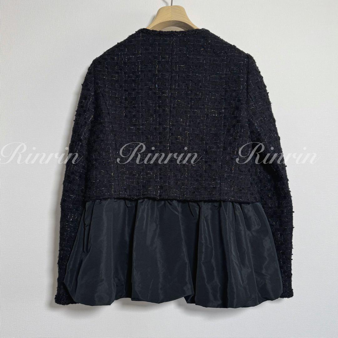 ANAYI ラメツイードペプラム ジャケット 38 - メルカリ