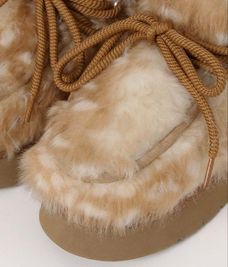 【niko and…】バンビ柄＊モカシンブーツ＊M 23.5cm ＊完売品