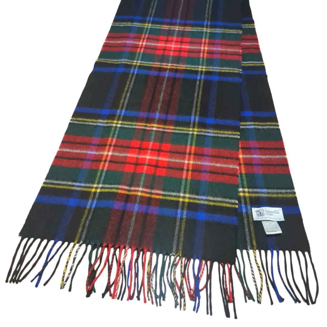 美品】ジョンストンズ 国内正規品 カシミヤ ブラックスチュアート