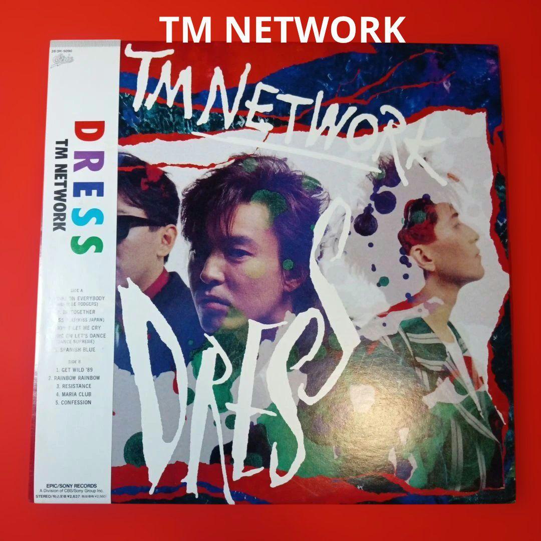 tm network LP レコード　dress 小室哲哉 Yahoo!オークション -「tm network dress lp」(レコード) の落札相場