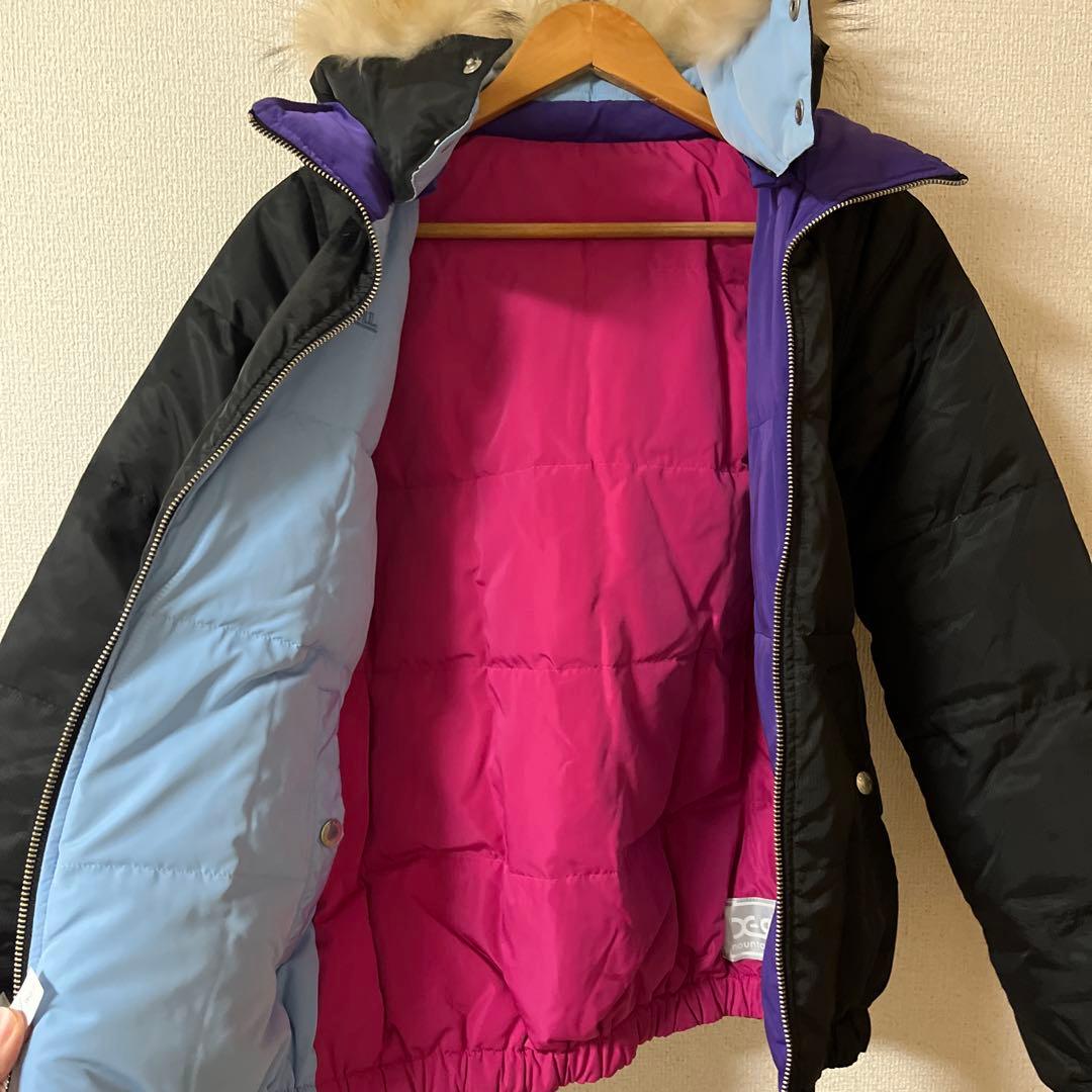 X-GIRLフード付き ダウンジャケット リバーシブル 2way エックスガール