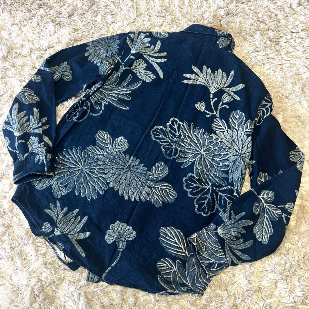 Pal'las Palace パラスパレス メンズ シャツ 花柄 インディゴ - メルカリ