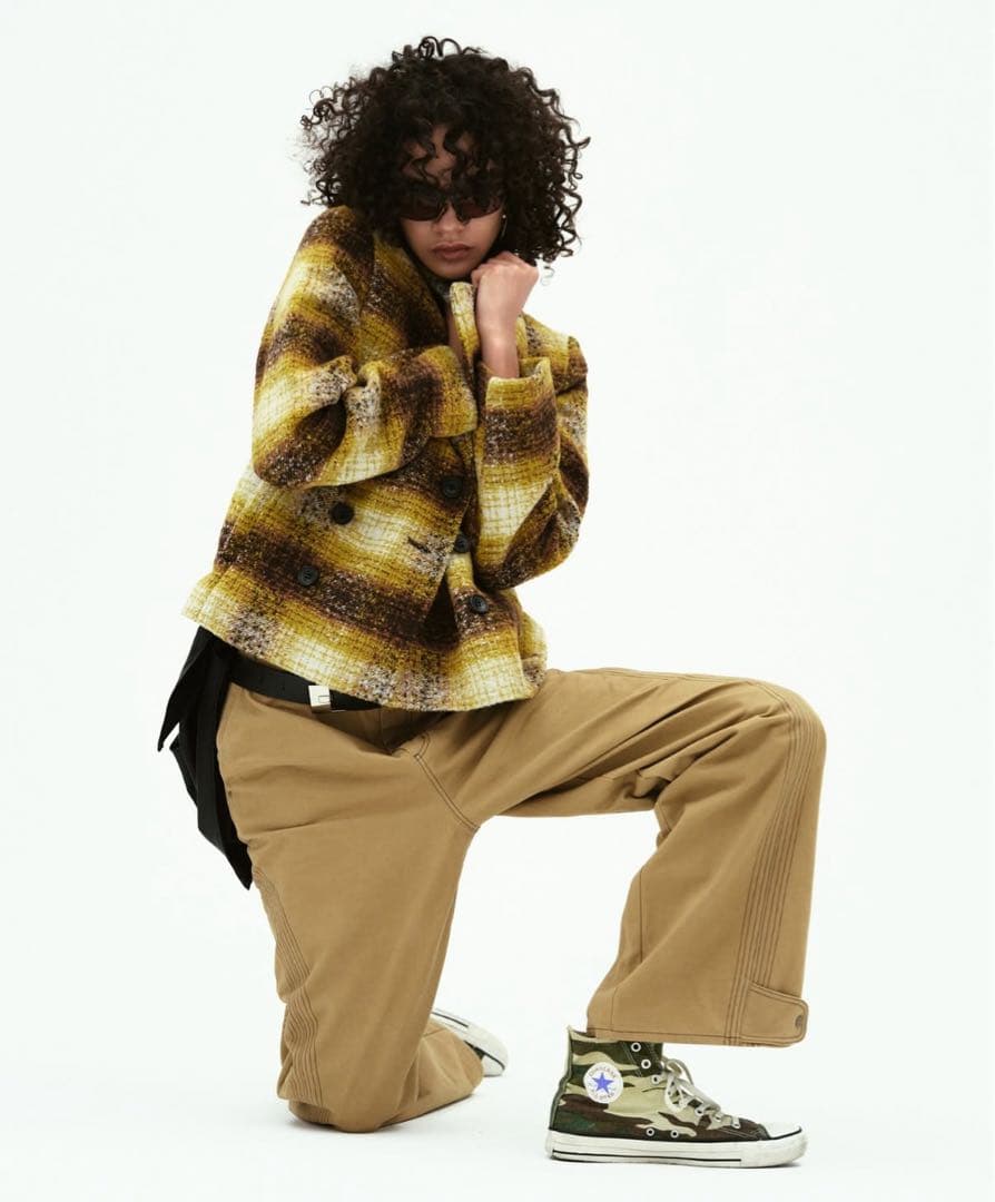 beeden STITCH DESIGN LOOSE PANTS