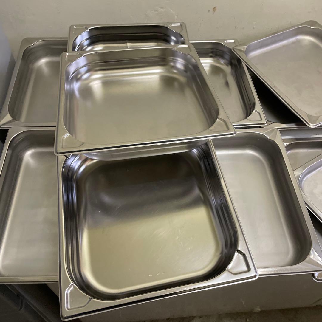 コンベクションオーブン用ホテルパン各種16個+蓋13枚