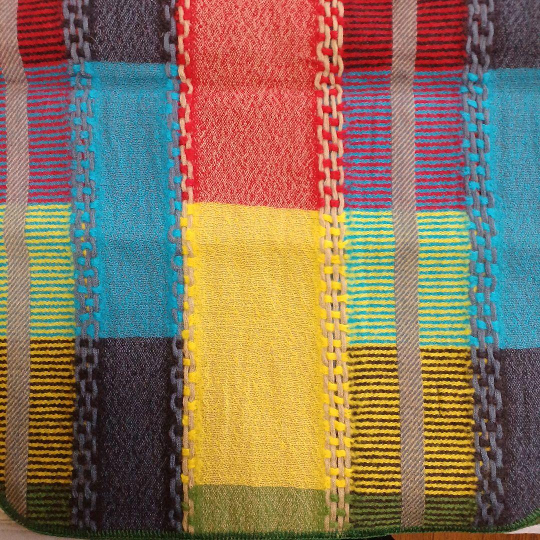 佐藤繊維 Masaki Kyoko マルチカラーチェックストール